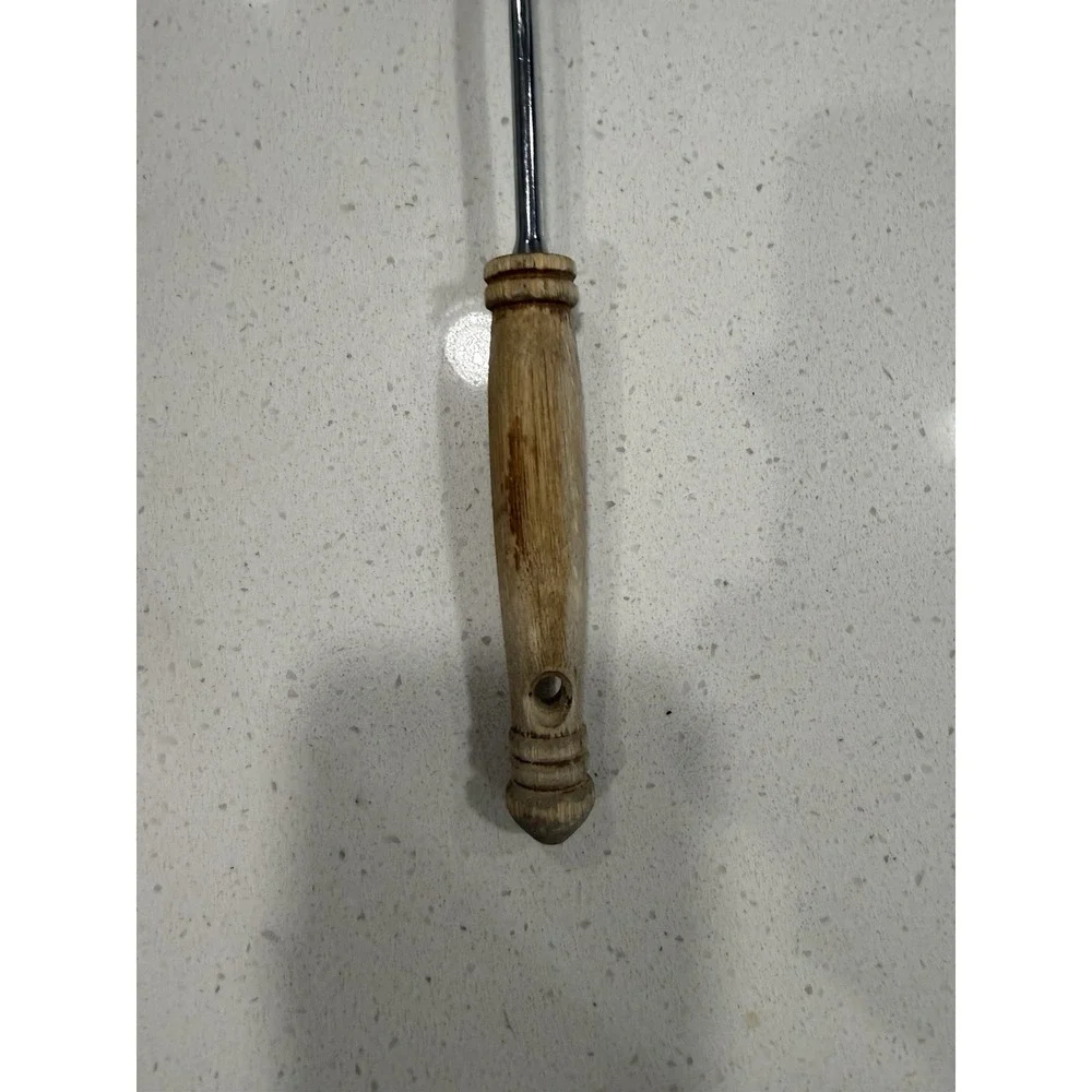 Vtg Ekco Kitchamajig Slotted Spatula Wooden Handler 13